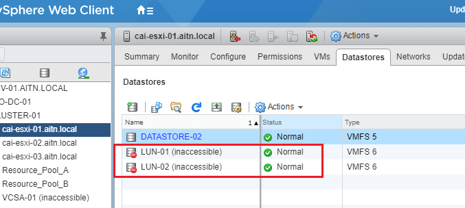Force Datastore Removal